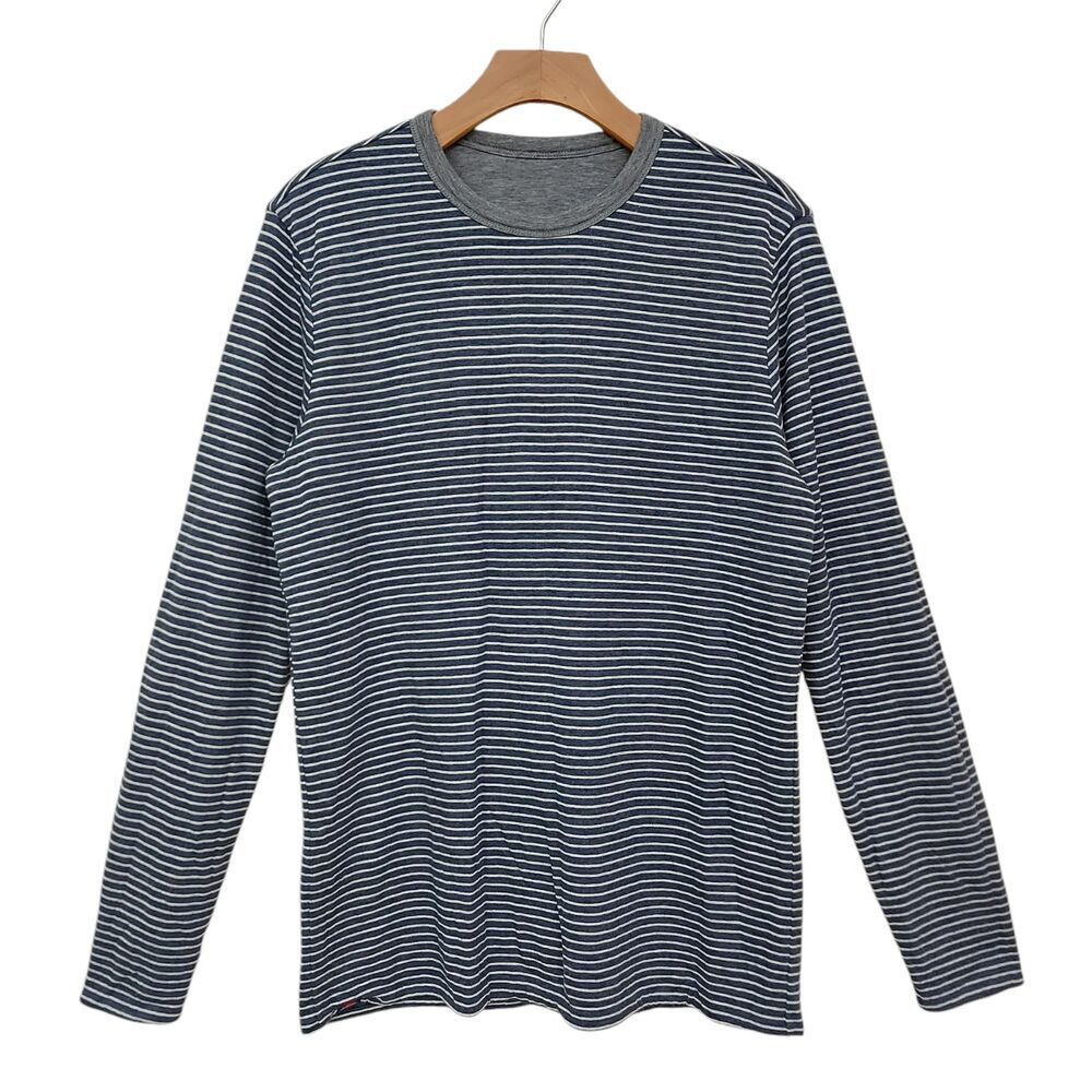 Faherty Tee Mens Small Gray Cloud Reversible Crew… - image 2